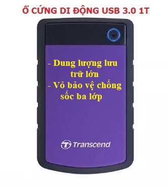 Ổ cứng di động gắn ngo&agrave;i Transcend 1 TB
